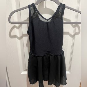 Girls leotard with attached skirt